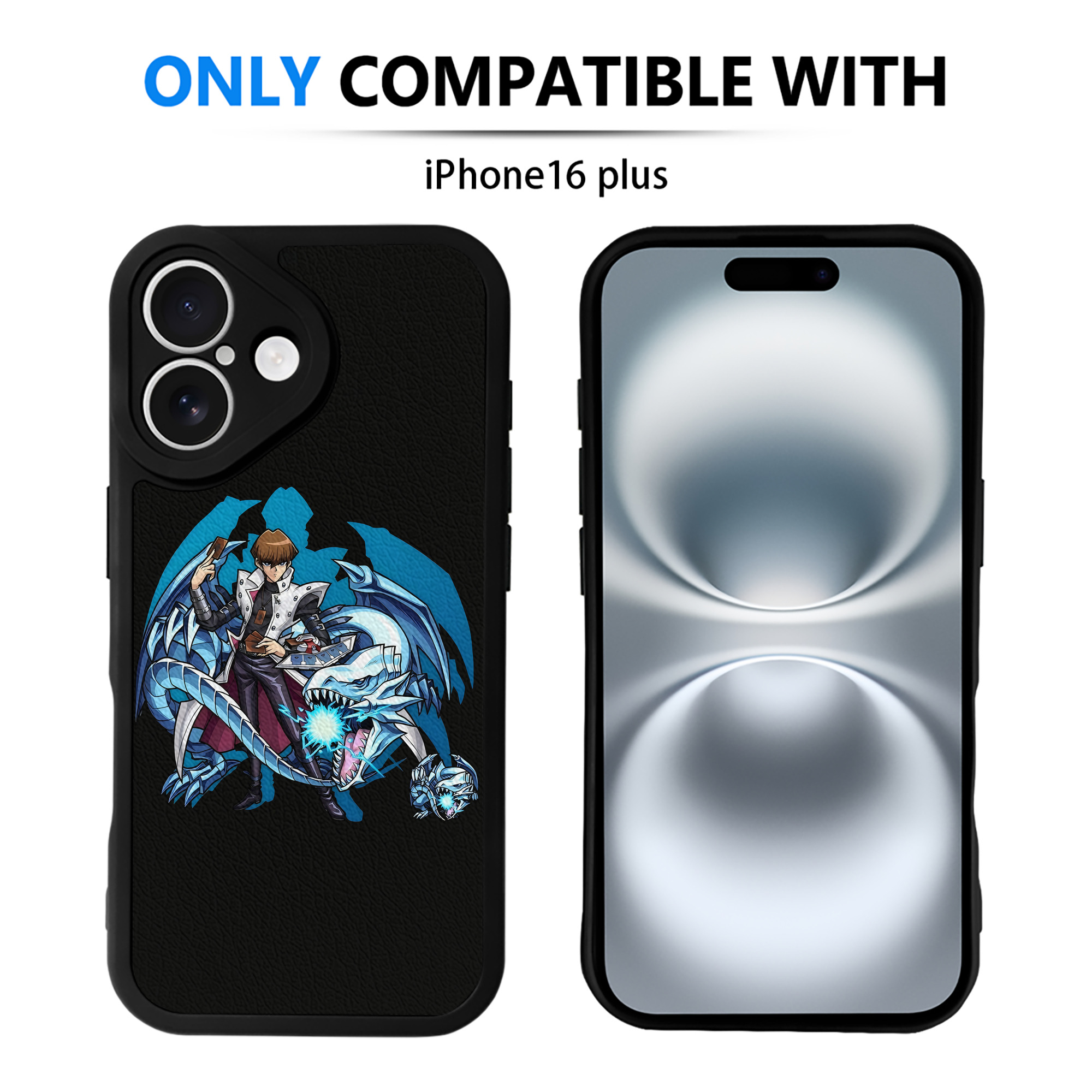 （画像用） 遊☆戯☆王 Yu-Gi-Oh! 【iPhone 16シリーズ対応】シリコンスマホケース（レザー調） 材質：シリコン